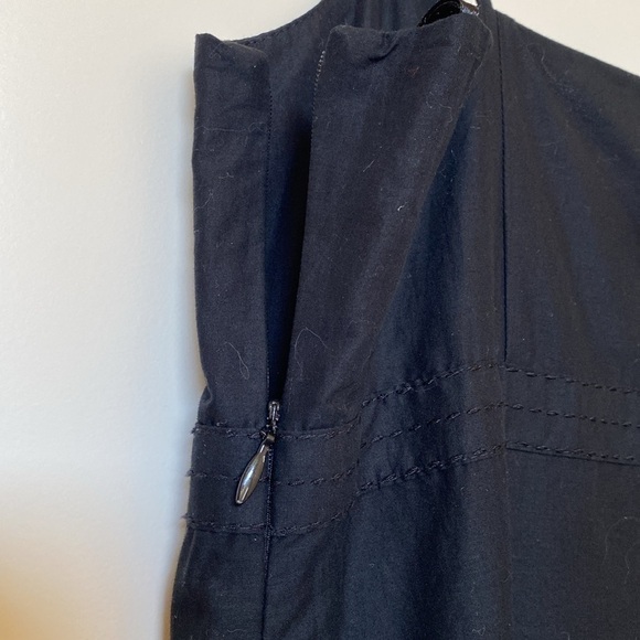 NWT ANN TAYLOR LOFT Black Embroidered Midi Dress Women’s - Ballet Core Sz 12 Y2K - Picture 8 of 11